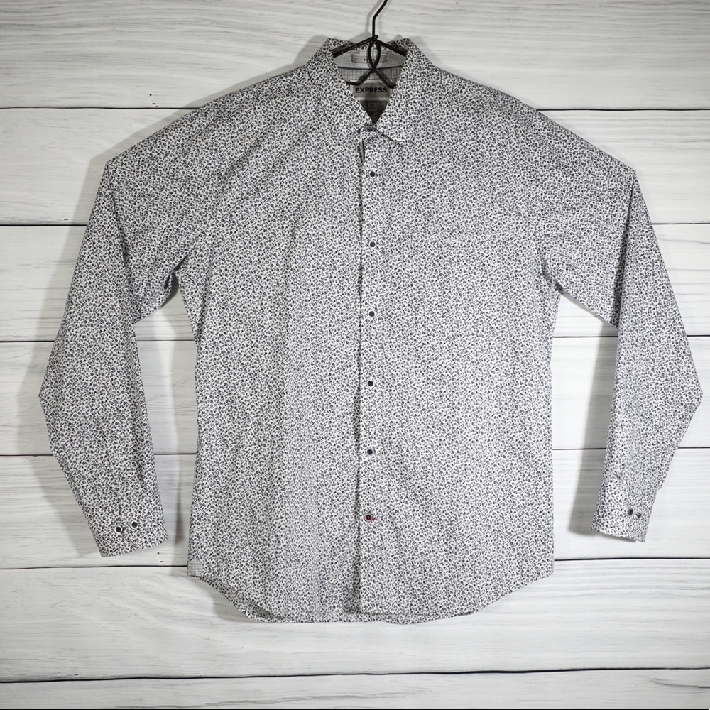 Express Fitted Floral Button Up